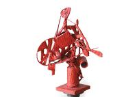 Composizione di oggetti riciclati - Scultura rossa, 1971 - 112cmx81cmx33cm.jpg